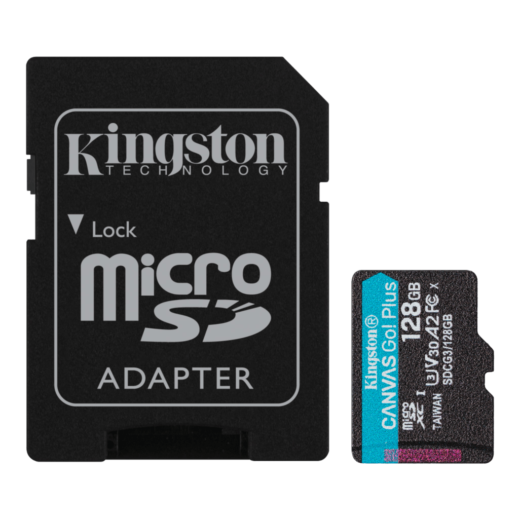 Kingston Canvas Go! Plus microSDXC 128GB + SD adaptér 