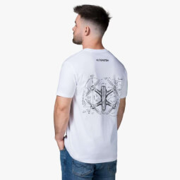 DJI Triko bílé - dron záda - XL 