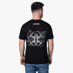 DJI Triko černé - dron záda - M 