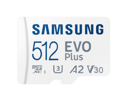 Samsung EVO Plus Micro SDXC 512GB Class 10 + SD adaptér 