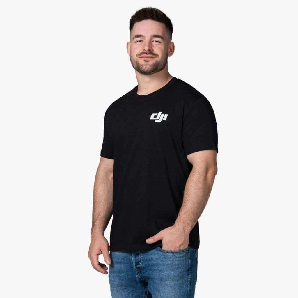 DJI Triko černé - dron záda - XL 