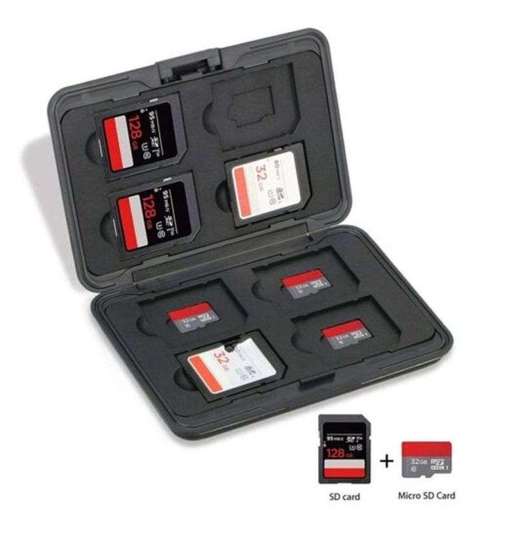 Lenuo Pouzdro na paměťové SD a Micro SD karty černé
